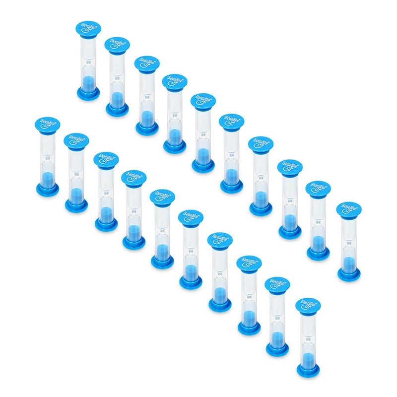 Dsmile 2 Minute Sand Timer Plastic Hourglass for Games Classroom Home Office Kitchen Brush Teeth Use, Set of 20 - Image 1